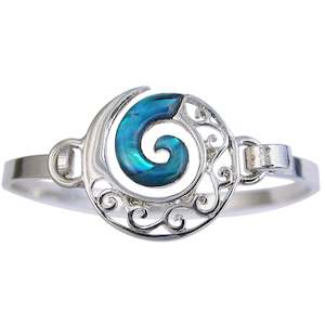 Bracelets: Paua Decorative Koru Bangle