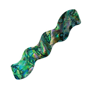 Hair Accessories: Paua Squiggle Hair Barrette