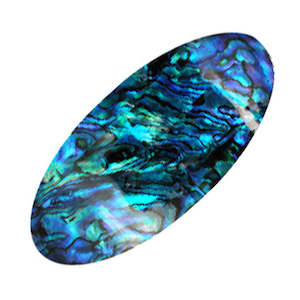 Hair Accessories: Paua Oval Hair Clip Barrette