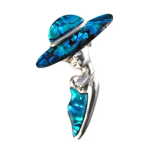 Brooches: Paua Hepburn Brooch