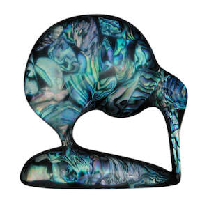 Ornaments: Paua Kiwi Ornamanet With Paua Pieces