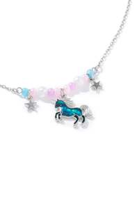 Necklaces: Paua Unicorn Beaded Chain Necklace
