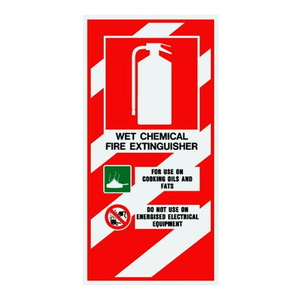Safety Signs: Wet Chemical Fire Extinguisher Blazon