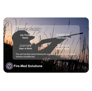 Replacement Hunter Safety Card