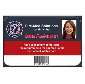 Course Cards ID Cards: Replacement Fire-Med Solutions Course Card