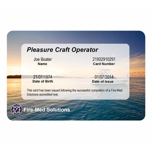 Replacement Pleasure Craft Operator Card