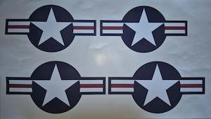 USA Heavy Duty Vinyl Decals (4)