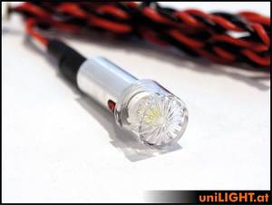 Lighting: Unilight 10mm 8wx2 PIN Strobe - White