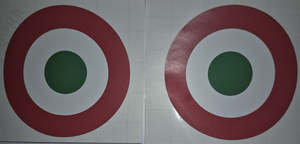 Cockpit Instruments Scale Accessories: Italian Heavy Duty Vinyl Decal - 2pce
