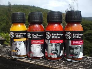 Products: WHAIA Starter HOT Sauce Pack - Fire Dragon Chillies