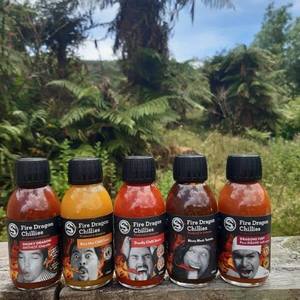 Products: NZ's HOTTEST 5 Sauce Combo - Fire Dragon Chillies