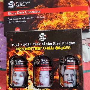 Products: Hot Sauce and Chocolate Pack - Fire Dragon Chillies