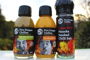 Kai Moana HOT Sauce and Chilli Salt Pack - Fire Dragon Chillies