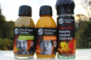 Products: Kai Moana HOT Sauce and Chilli Salt Pack - Fire Dragon Chillies