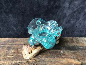 Hand Blown Glass Chunky Bowl
