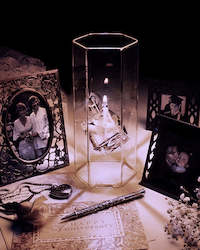 Crystal Glass Candles 1: Shadow Dancer Handcrafted Glass Candles