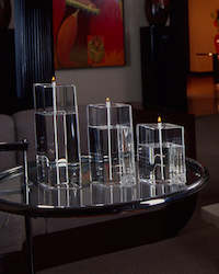 Crystal Glass Candles 1: Diamond Handcrafted Candle