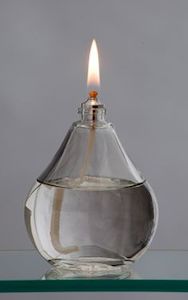 Moulded Glass Candles: Mini Teardrop Moulded Glass Candle