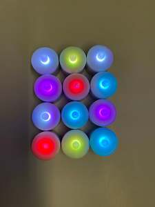 Led Candles: LED Candles - Candles Only x 12 Colour Lights
