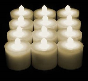 LED Candles - Candles Only x 12 Warm White