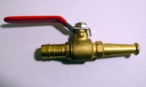Fire Hose Nozzle Brass jet/close 13mm Hose