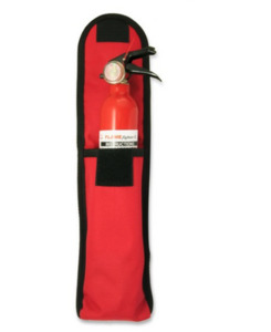 Flame Fighter: Motor Cycle Dry Powder 300g. fire extinguisher with Belt Holster