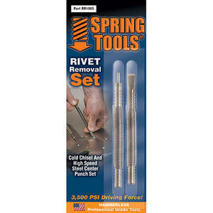 Spring Tools: Spring Tools 2 Piece Rivet Removal Set