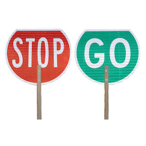 Road Crash Rescue: STOP GO Traffic Management Sign
