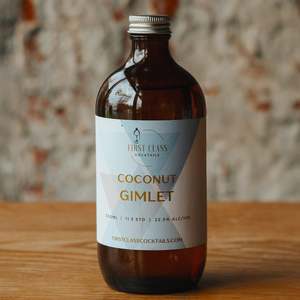 Premium First Class Cocktails: Coconut Gimlet Cocktail