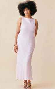 Dress Rental Midi Dress: Firebird Cowl Gown (Pink)