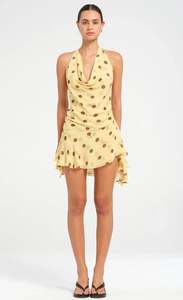 Harlow Polka Halter Dress