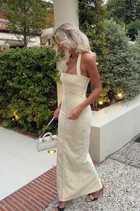 House Of Cb: Mia Dress Butter