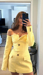 Sir The Label: Sandrine Tailored Mini (Yellow)