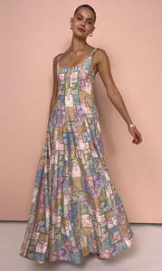 Claudette Dress (Brindle print)