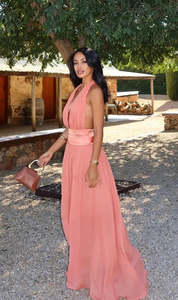 Serena Dress (Coral)