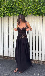 Allrentalgarments: Stephanie Maxi Dress (Black)