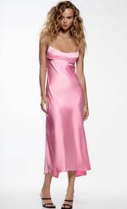 Ex Rentals For Sale: Satin Effect Cut Out Midi (Pink) FOR SALE