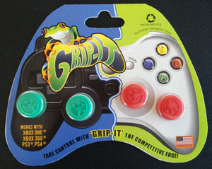 Products: Grip-iT Analog Stick Covers Green/Red (X360 / PS3 / Xbox One / PS4)