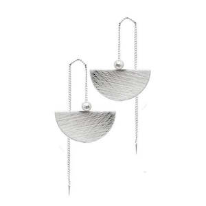 Tara Hanger, Silver Colour Ion Plt Earrings With Surgical Steel