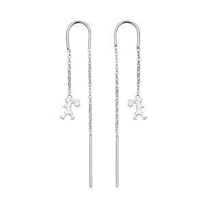 Karen Walker: Karen Walker Runaway Girl Thread Earrings Stg