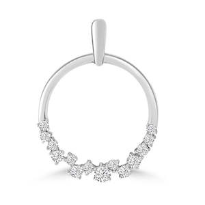 9ct White Gold 0.16Ct HI/I1 Diamond Pendant