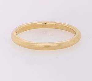 Wedding Rings For Her: 9ct Yellow Gold Satin Wedder 2.2mm Half Round