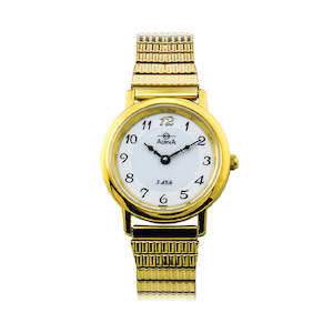 Ladies Watches: Adina Ladies Classic Gold Plated Watch