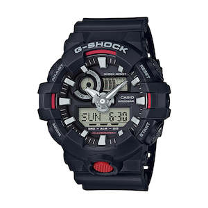Watch Brands: G Shock Analog Big Case, 200M, Alarm White Black