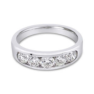 Diamond Anniversary Ring White Gold