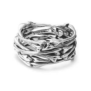 Fashion Rings: Stolen Girlfriends Club Sterling Silver Skeletal Band Size N