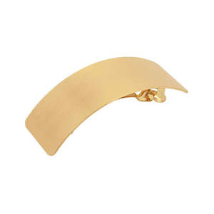 Dansk Smykkekunst: Graphic Bold Gold Ion Plated 8Cm Hair Clip