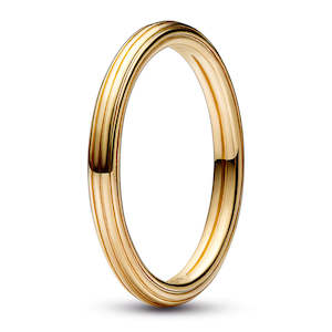 Fashion Rings: 14K Gold-Plated Ring - Size 58