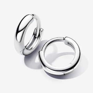 Round Huggie Hoop Earrings