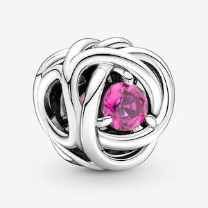 Charms: Pandora October Crystal Birthstone Eternity Circle Charm